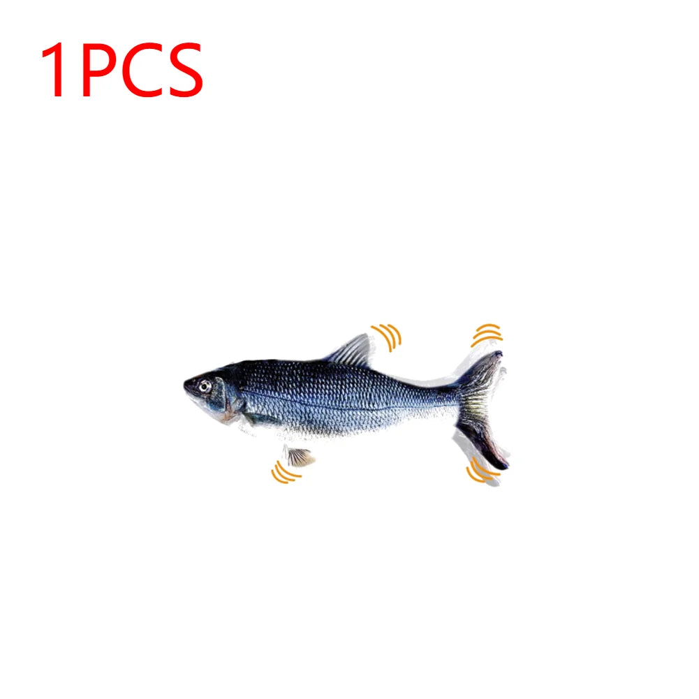 1/2pcs Cat Toy Electronic Fish Toy Cute Styling Glowing Simulation Electric Fish Toy Non Toxic Pet Products Interactive Cat Play
