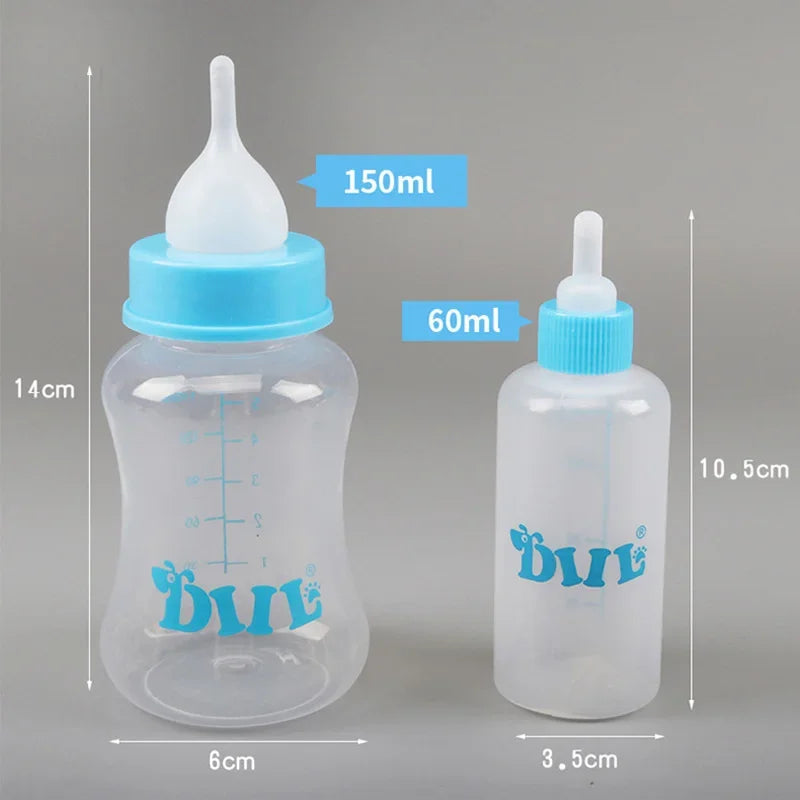 60/150ml Pet Feeder for Small Dogs Cats Newborn Puppy Dog Kitten Cat Milk Water Bottle Dog Feeding Accessories Mascotas Products