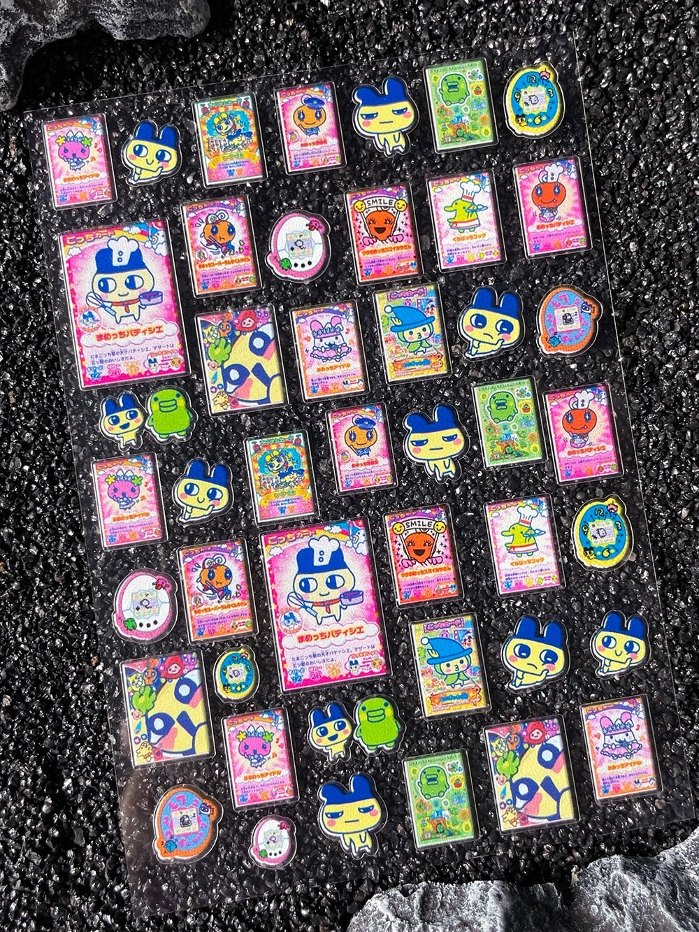 Cartoon Cute Electronic Pet DIY Handmade Scrapbook Nail Sticker Decal Decoration PVC Waterproof Stationery Box Phone Case Sticke