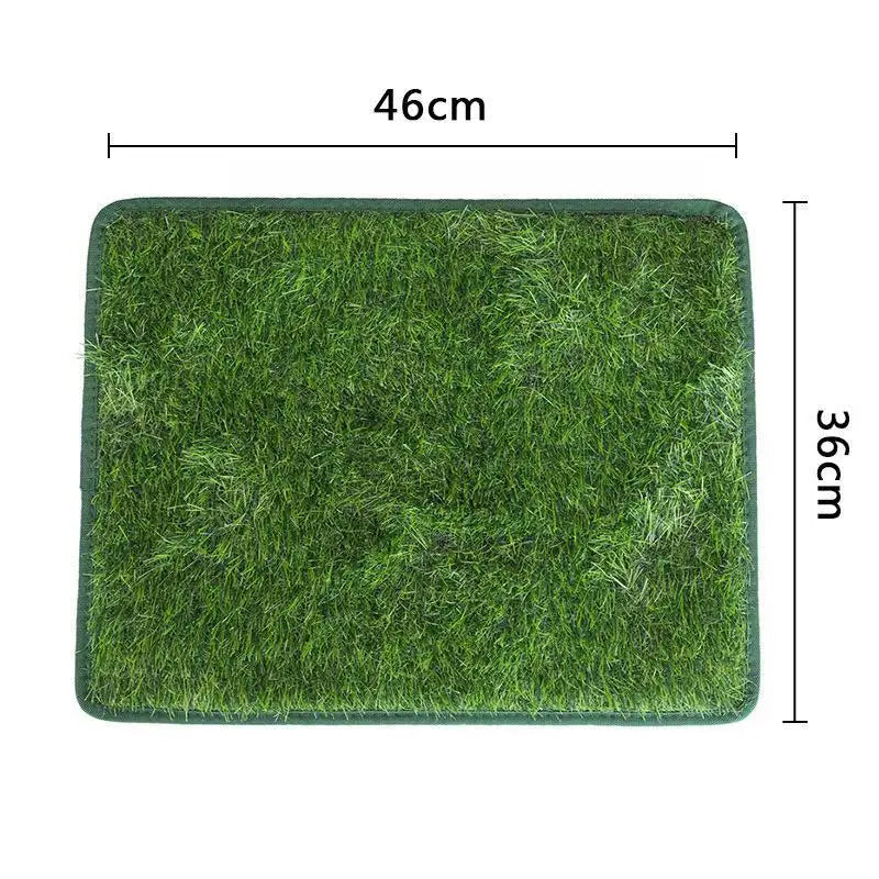 Washable Dog Grass Mat Artificial Grass Dog Potty Trainer Odor-Control Lawn for Pet Training Easy-Clean Pee Pad Non-Slip Backing
