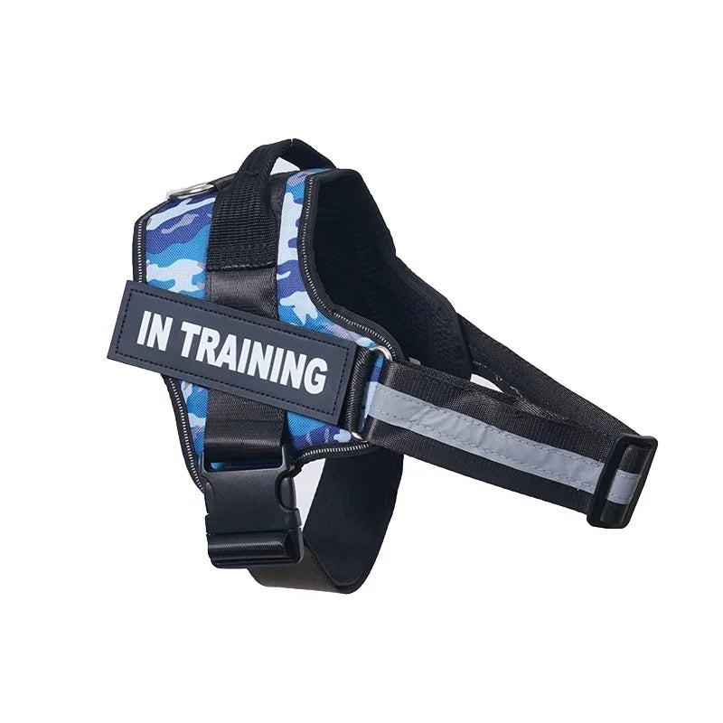 Dropshipping Dog Harness ID Custom patch Reflective Breathable No Pull Pet Harness Vest Training Dog Accessories
