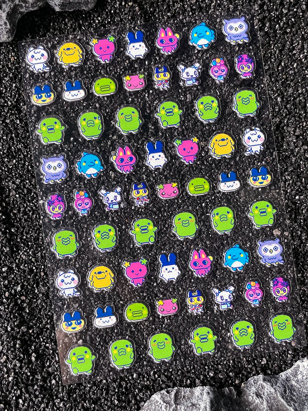 Cartoon Cute Electronic Pet DIY Handmade Scrapbook Nail Sticker Decal Decoration PVC Waterproof Stationery Box Phone Case Sticke