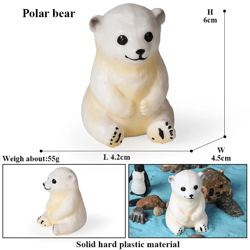 Oenux Cute Pet Model Frog Lizard Pig Hen Rabbit Shiba Inu Hamster Squirrel Otter Animals Figurine PVC Miniature Home Decor Kids