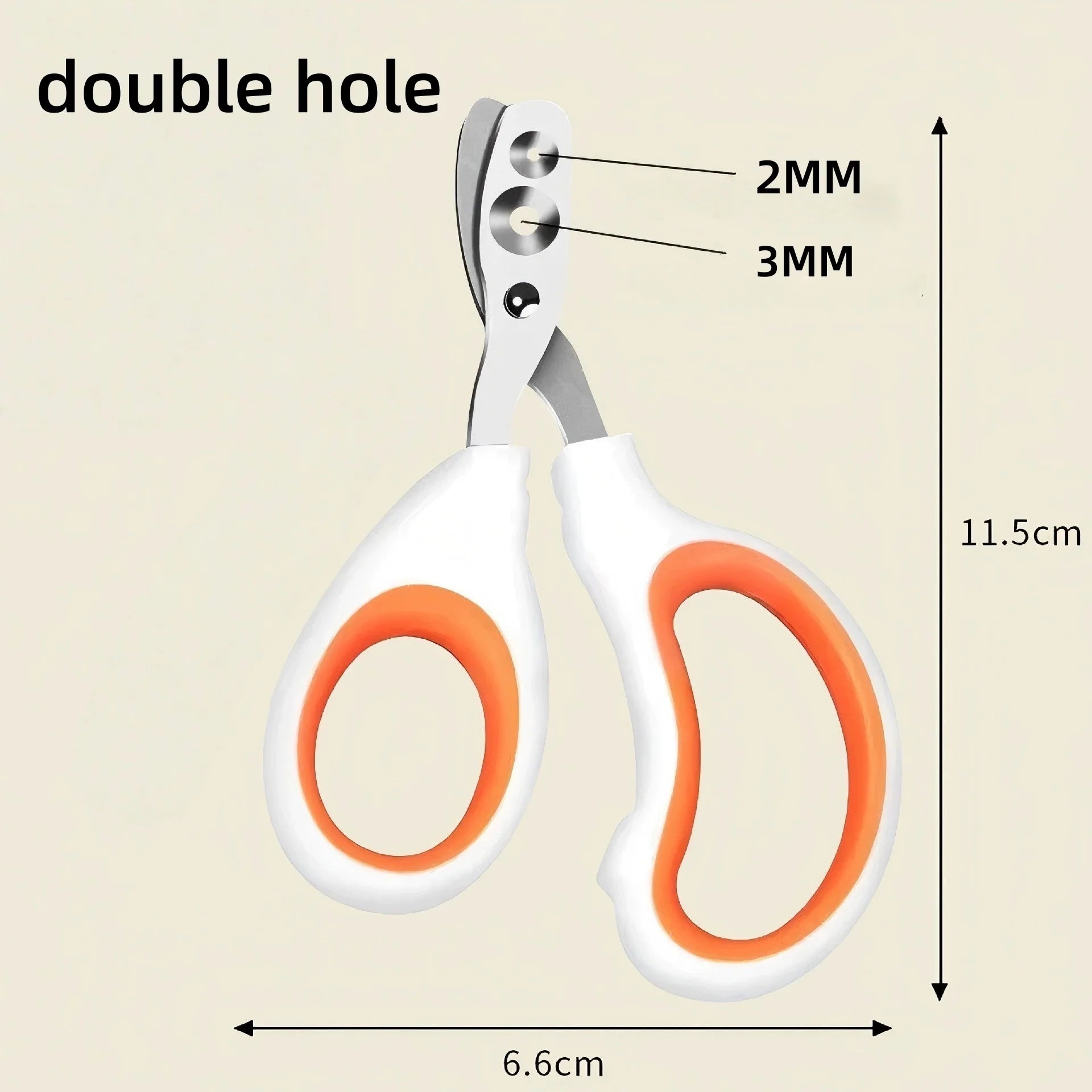 Cat Nail Scissors Circular Hole Pet Professional Stainless Steel Nail Clippers Toe Claw Trimmer Pet Grooming Supplies Products