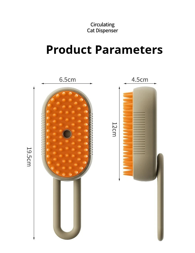 Pet Spray Massage Comb for Cat Dog One Press Spray Anti Static Flying Hair Remover Pet Bath Grooming Brush Pet Grooming Supplies