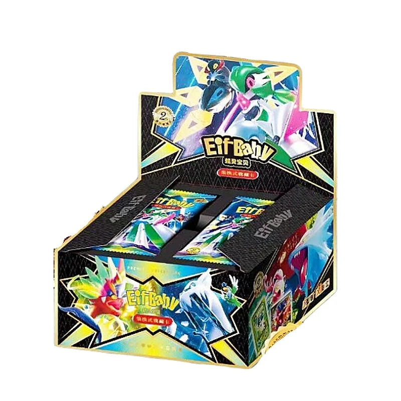 Pokemon Anime Game 30pcs Eif Card Luxury Pet Card Collection Exchange Gift Box Card Toys Children'S Hobbies Kid Christmas Gift
