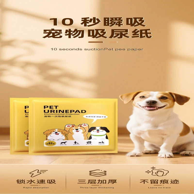 Dog urine wiping products dog urine pad pet diaper cleaning dog cat absorbent paper quick-drying diaper urine-absorbing paper