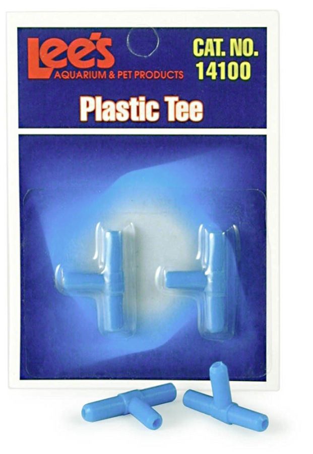 Lee'S Pet Products Ale14100 2-Piece Card Plastic Tee For Aquarium Pumps