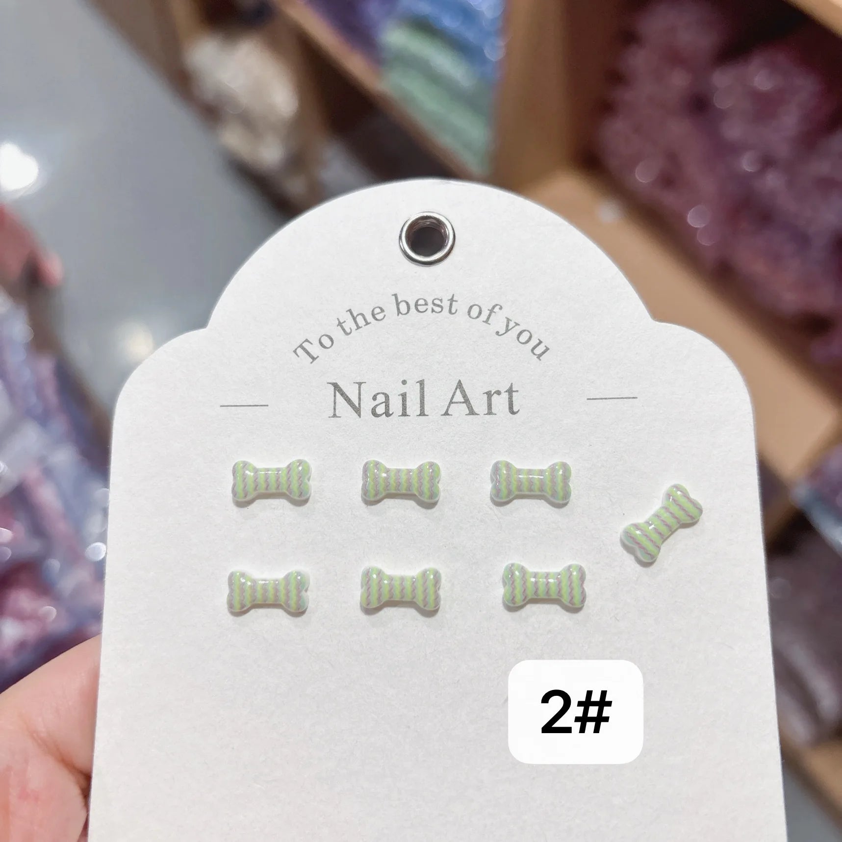 100Pcs Happy Dopamine Dog Bone Nail Charms - 3D Playful Resin Decor for Cheerful DIY Manicures