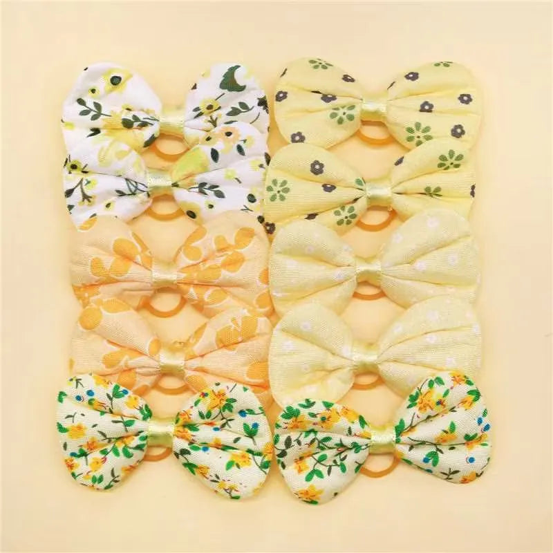 Cute Dog Bows Rubber Bands Small Dog Hair Bows Pet Hair Accessories For Dogs Pets Grooming Products