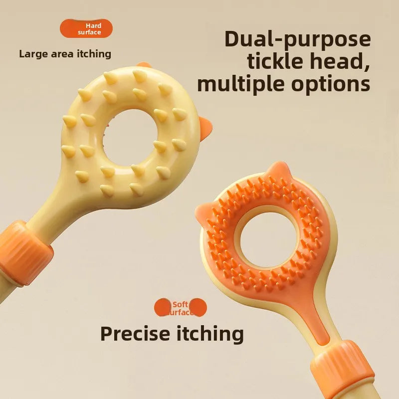 Interactive Cat Toy 2-in-1 Retractable Cat Teaser Cat Tickling & Massaging Toy for Kittens Relieve Boredom Pet Products