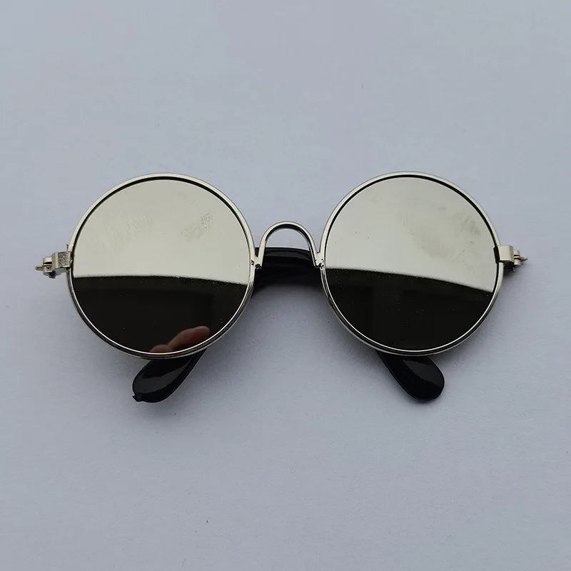 Cat Sunglasses Lovely Vintage Round Reflection Eye Wear Glasses for Small Dog Cat Pet Photos Pet Products Props Accessories