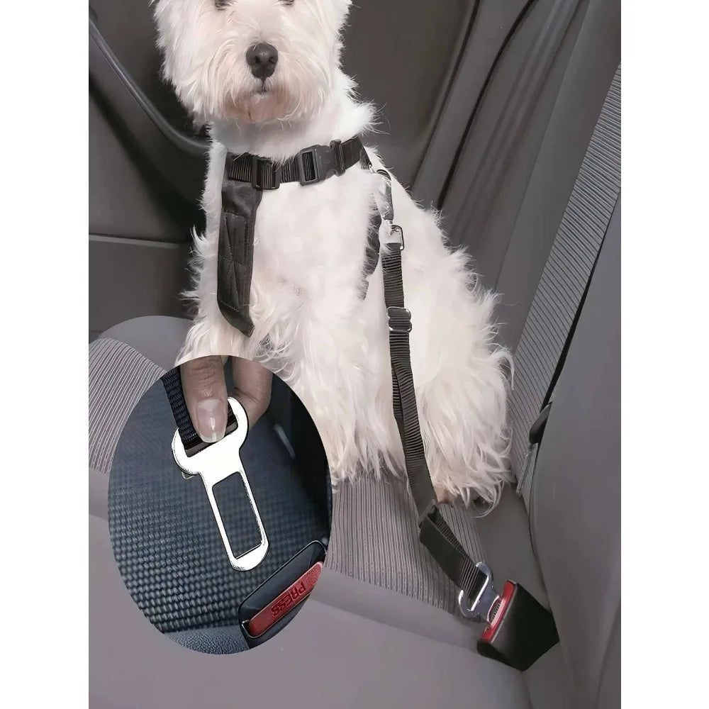 2/4/8 Pcs Pet Seatbelt Adapter Metal Car Seat Leash Clip Compatible with Truck Auto Safety Restraint Dog Travel Accessory