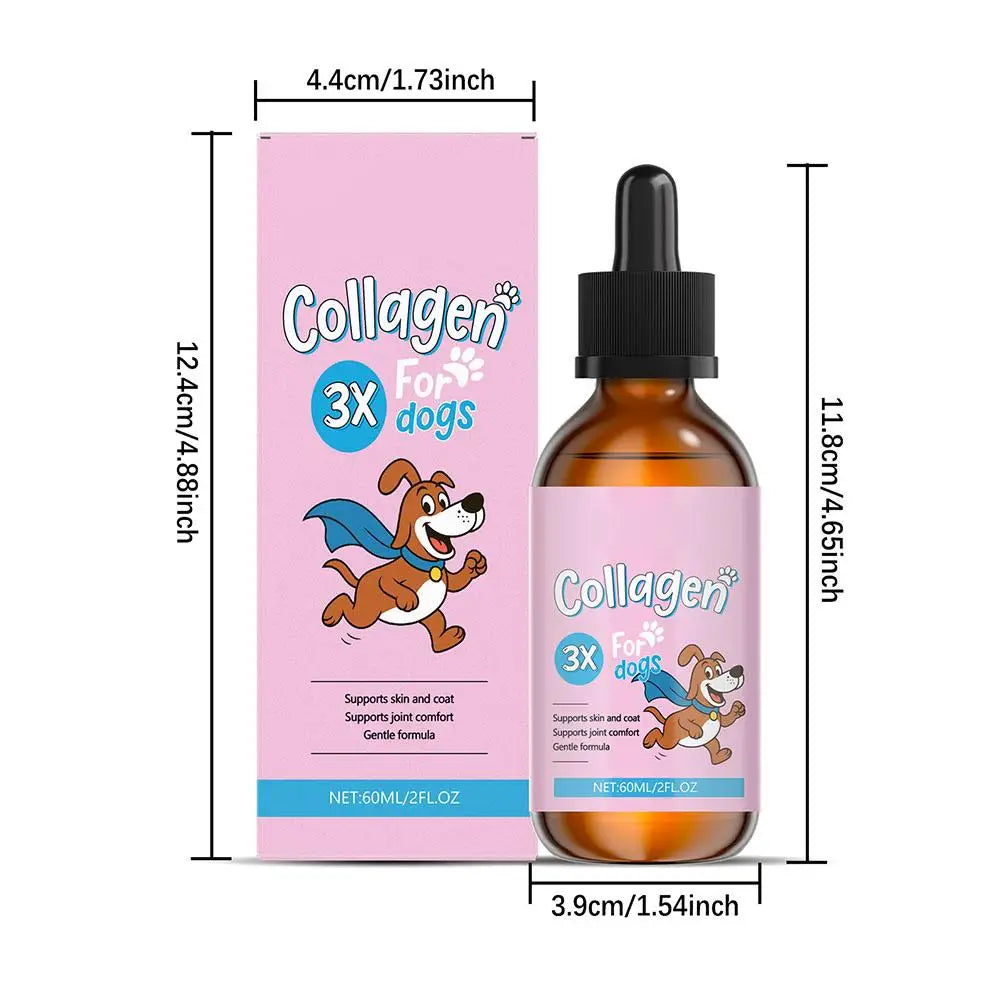 60ml Winter Dog Hair Care Product Liquid Collagen For Repair Intestines And Improve Health Of The Digestive System For Pet