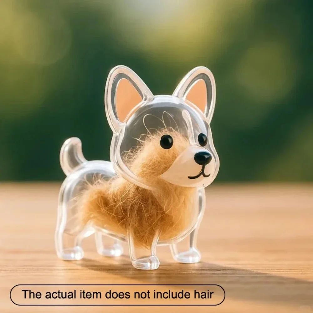 Dog Hair Storage Pendant Cute Keychain Bag Pendant Couple Car Key Chains Jewelry Souvenir Collection Gift Decoration Accessories