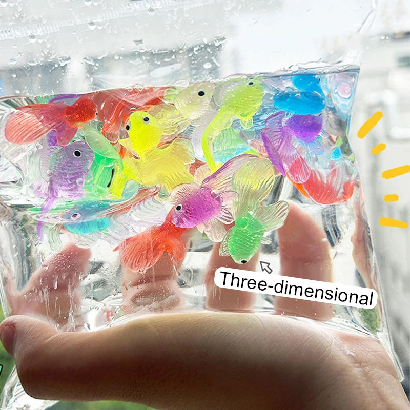 Plastic Goldfish Colorful Simulation Decoration Pet Fish Aquatic Products for Living Room Tabletop Fish Tank Decoration TMZ