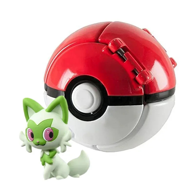 Pokemon Doll Ball Elf Pet Anime Action Doll Pikachu Charizard Mewtwo Bulbasaur Eevee Squirtle Eevee Pokeball Monster Toy Gift