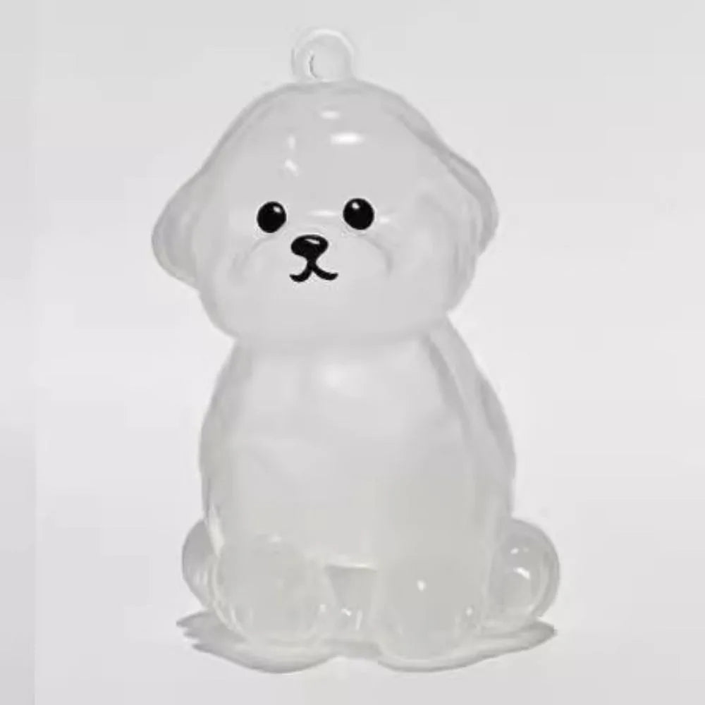 Transparent Dog Fur Storage Pendant Cute DIY Accessories Portable Souvenirs Keychain Fur Storage Capsule Pet Hair Container