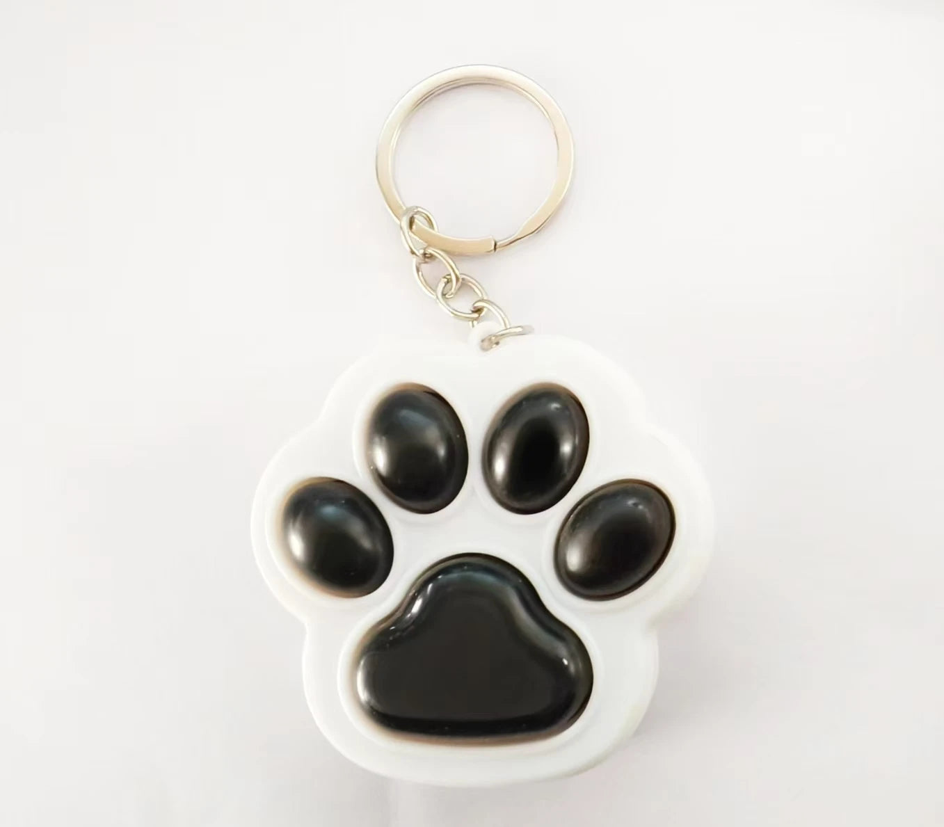 New Creative Personality Stress Relief Toy Cute Cat Paw Keyboard Key Chain Pendant Couple Bag Pendant Toy Gift