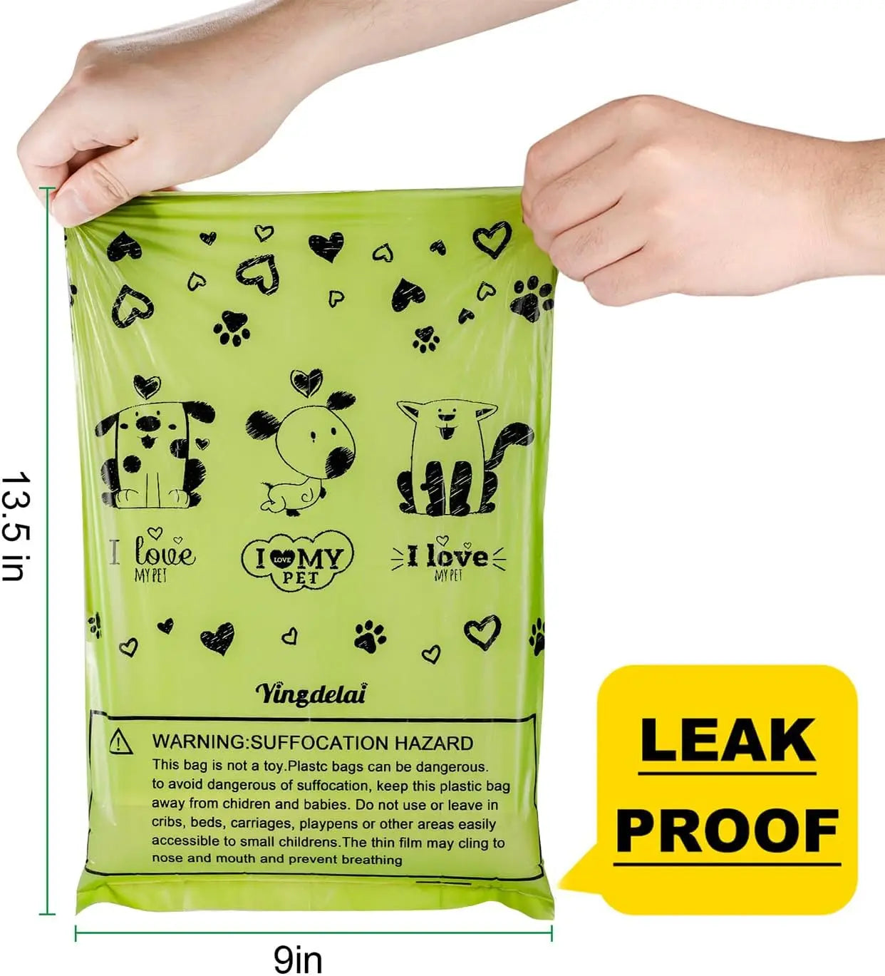 Pet Biodegradable Trash Bag Dog Poop Bags Bulk Biobase Scented Poo Bag Degradable Cat Waste Bags Dog Poop Dispenser Gifts