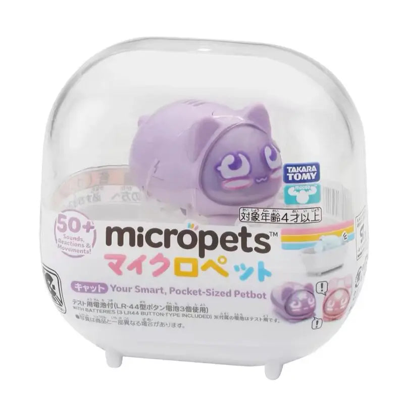 Genuine Takara Tomy Micropets Pocket-Sized Petbot Cat Rabbit Dog Series Electron Pet Interaction Machine Toy Gifts