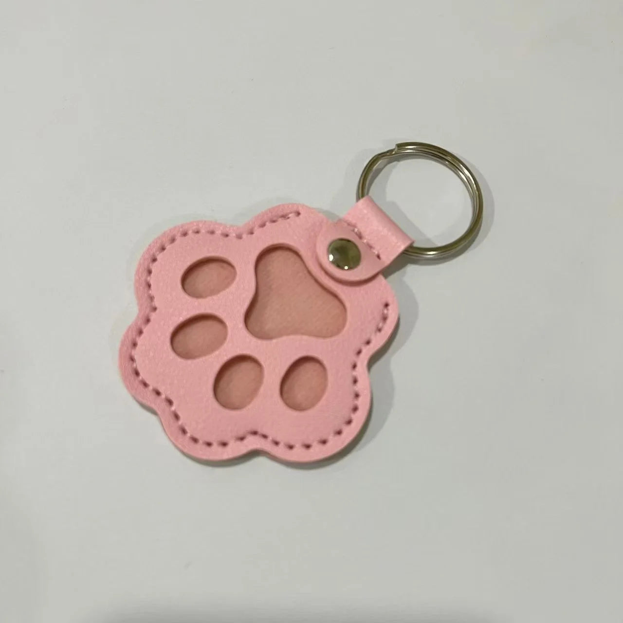 Dog Hair Collector Keychain Leather Pet Memorial Keepsake Fur Storage Pendant Charm Gift Keyring Anti Loss Pendant Accessories