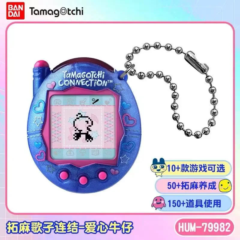 Bandai Tamagotchi Connection V3 Electronic Pet (Linked Ver.) - Elegant Bow/Blue Bubble New