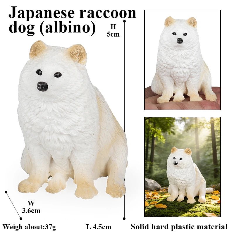 Oenux Cute Pet Model Frog Lizard Pig Hen Rabbit Shiba Inu Hamster Squirrel Otter Animals Figurine PVC Miniature Home Decor Kids