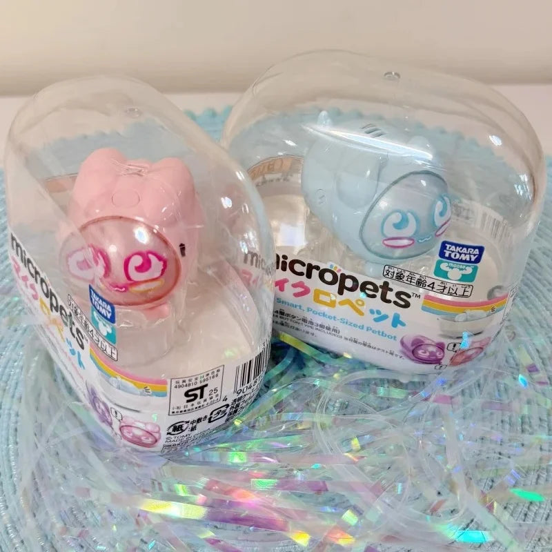 Genuine Takara Tomy Micropets Pocket-Sized Petbot Cat Rabbit Dog Series Electron Pet Interaction Machine Toy Gifts