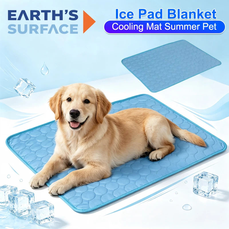 Dog Cooling Mat Summer Pet Cold Bed Extra Large for Big Small Dogs Pet Accessories Cat Durable Blanket Sofa Dogs Ice Pad Blanket