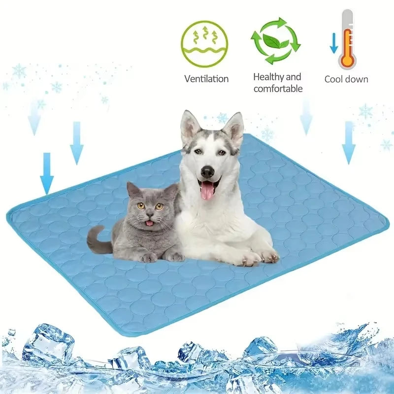 Dog Cooling Mat Summer Pet Cold Bed Extra Large for Big Small Dogs Pet Accessories Cat Durable Blanket Sofa Dogs Ice Pad Blanket