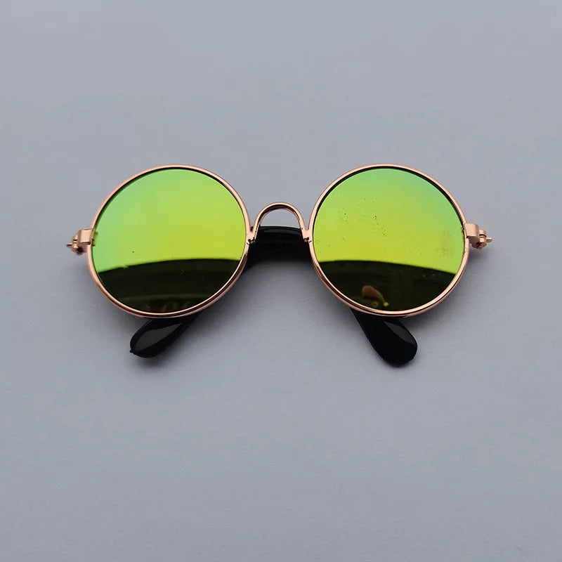 Cat Sunglasses Lovely Vintage Round Reflection Eye Wear Glasses for Small Dog Cat Pet Photos Pet Products Props Accessories