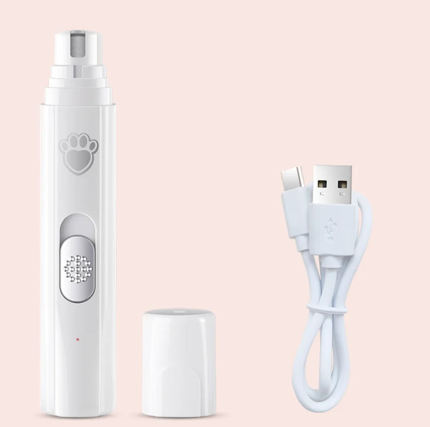 USB Rechargeable Pet Nail Trimming Tool Built-in Grinding Wheel Portable Electric Paw Care Device For Small Medium Large Dogs