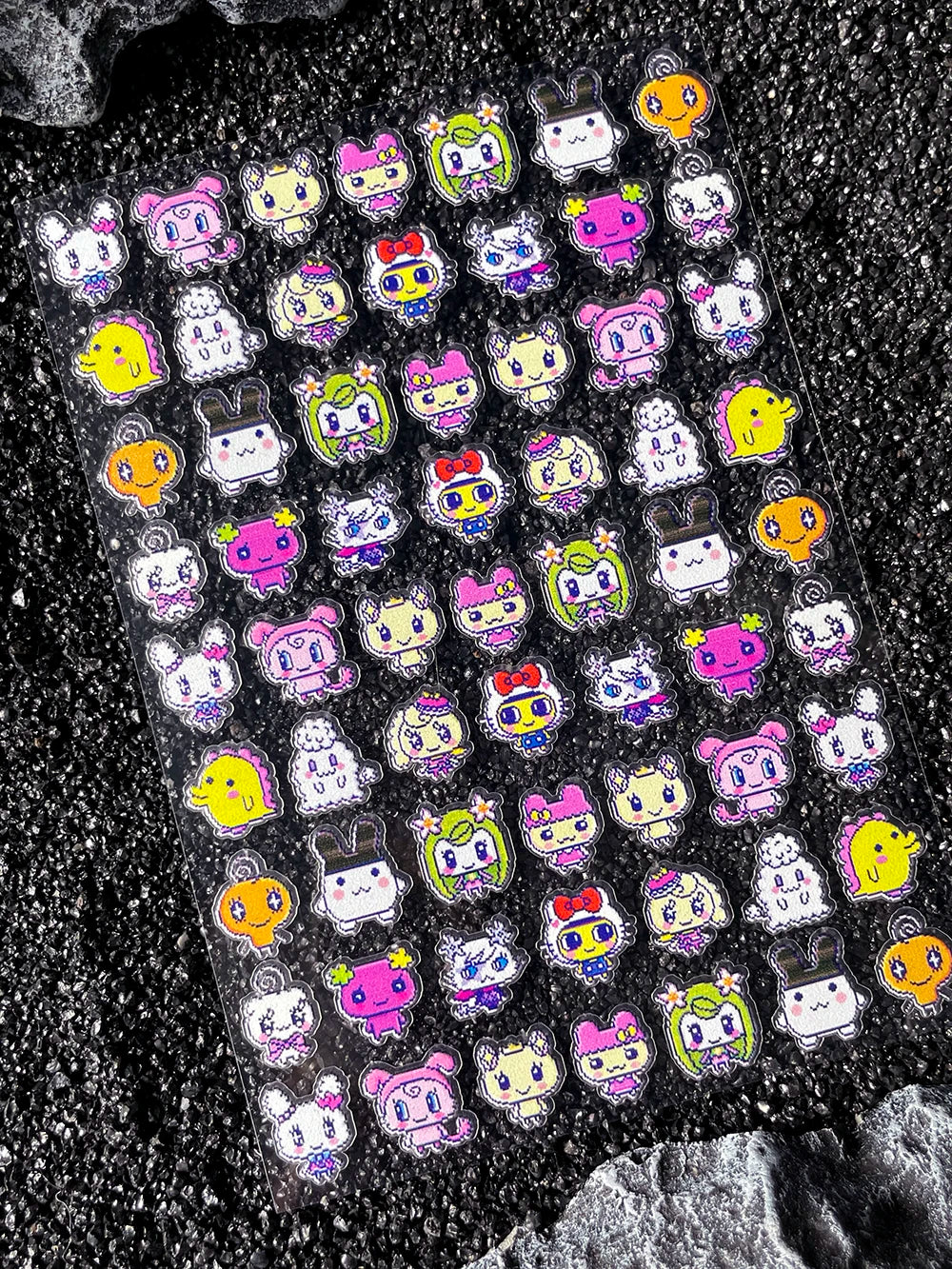 Cartoon Cute Electronic Pet DIY Handmade Scrapbook Nail Sticker Decal Decoration PVC Waterproof Stationery Box Phone Case Sticke