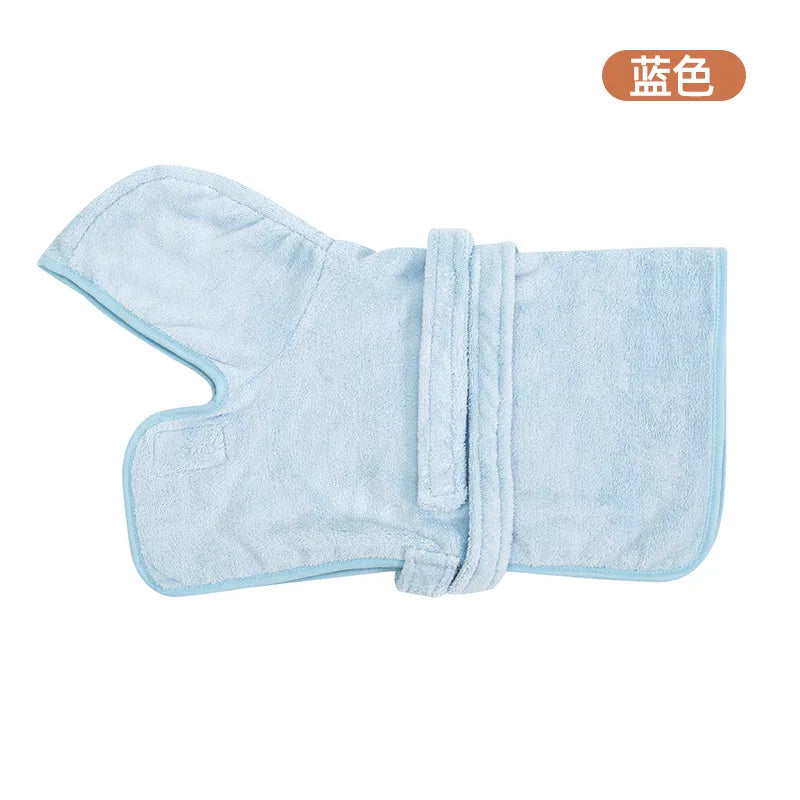 New Dog Bathrobe Absorbent Pet Quick Drying Wearable Bath Towel Robe Large Small Dogs Clean Absorbent Bathrobe Cat Pet Products