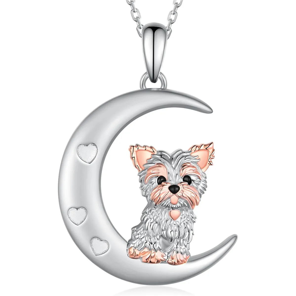 Exquisite and Cute Royal Yorkie Dog Pendant Necklace for Women Elegant Pet Puppy Jewelry Animal Accessories Dog Lovers Gift
