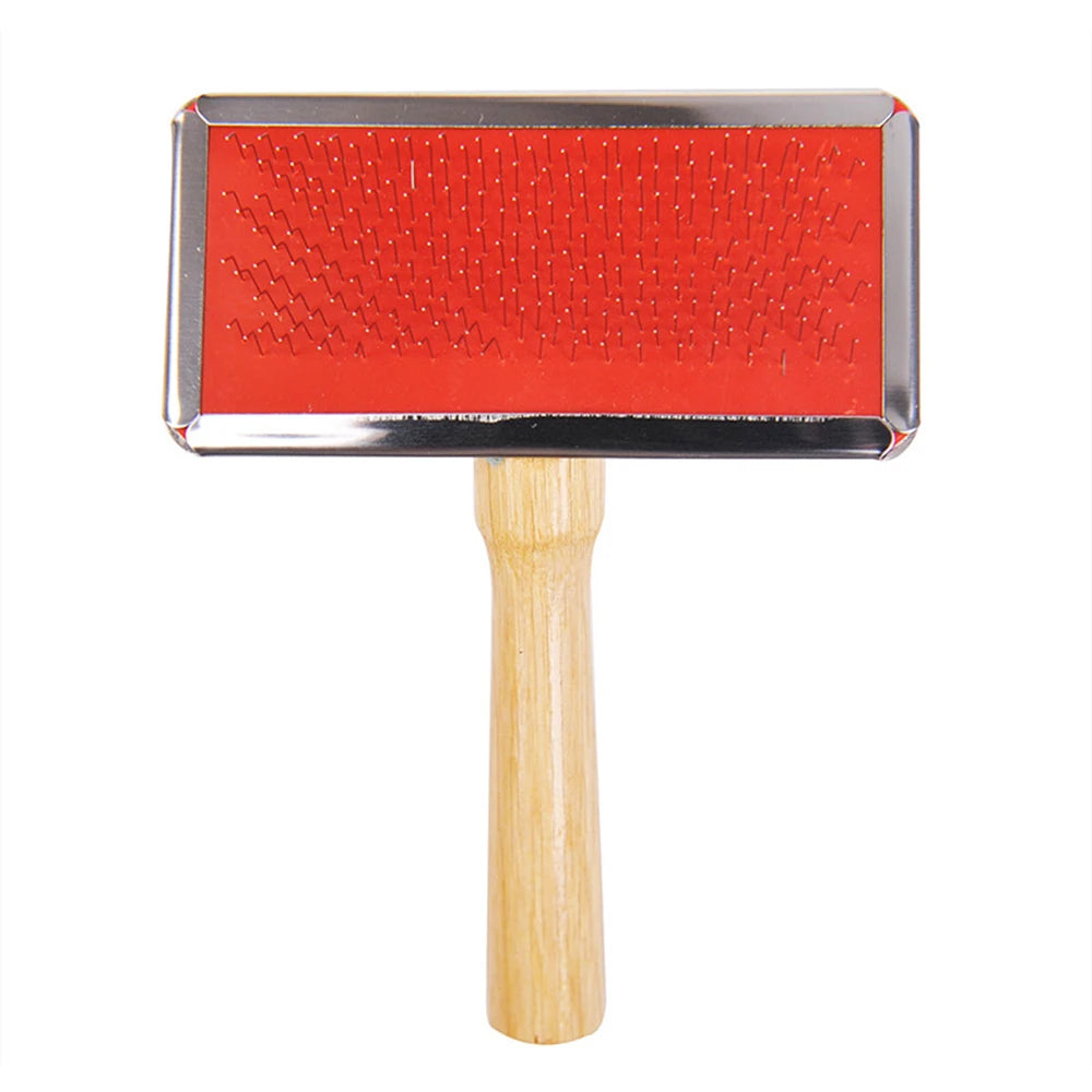 Pet wooden handle needle comb massage comb for removing floating hair products