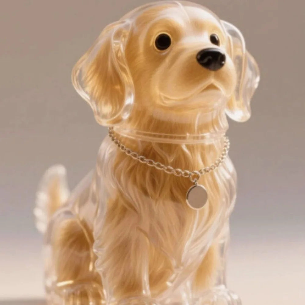 Transparent Dog Fur Storage Pendant Cute DIY Accessories Portable Souvenirs Keychain Fur Storage Capsule Pet Hair Container