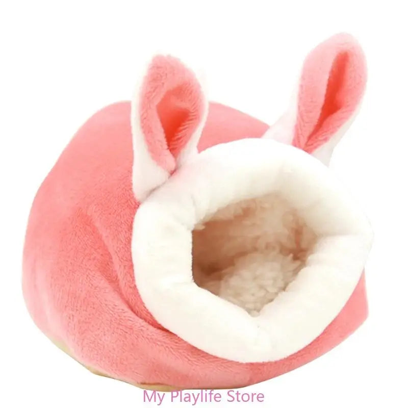Hamster Nest Winter Warm Small Pet Cage Sleep Bed for Guinea Pigs Hedgehog Cage Accessories 4XFE