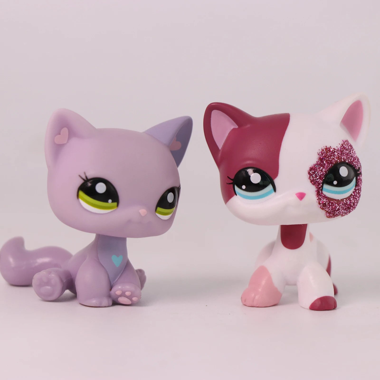 LPS Mini Pet Shop Pet Bobble Head Toy Rare Shorthair Cat with Accessories Collectible Gift for Child Cute Animal Toys