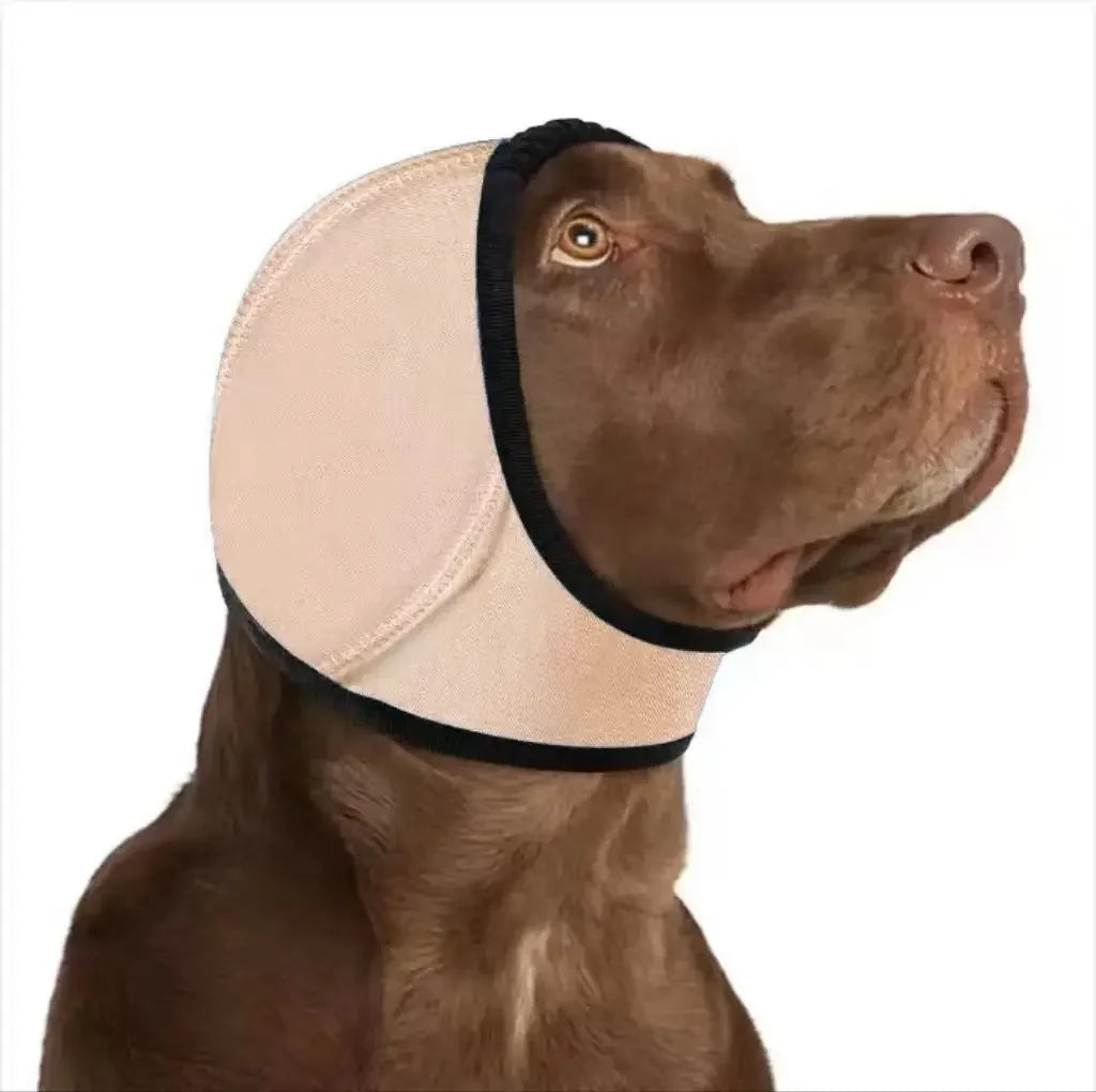 1pc Pet Grooming Hood, Dog Calming Cap Ear Cover, Anti-Scratch & Noise Reduction Head Wrap for Bathing, Drying Hair