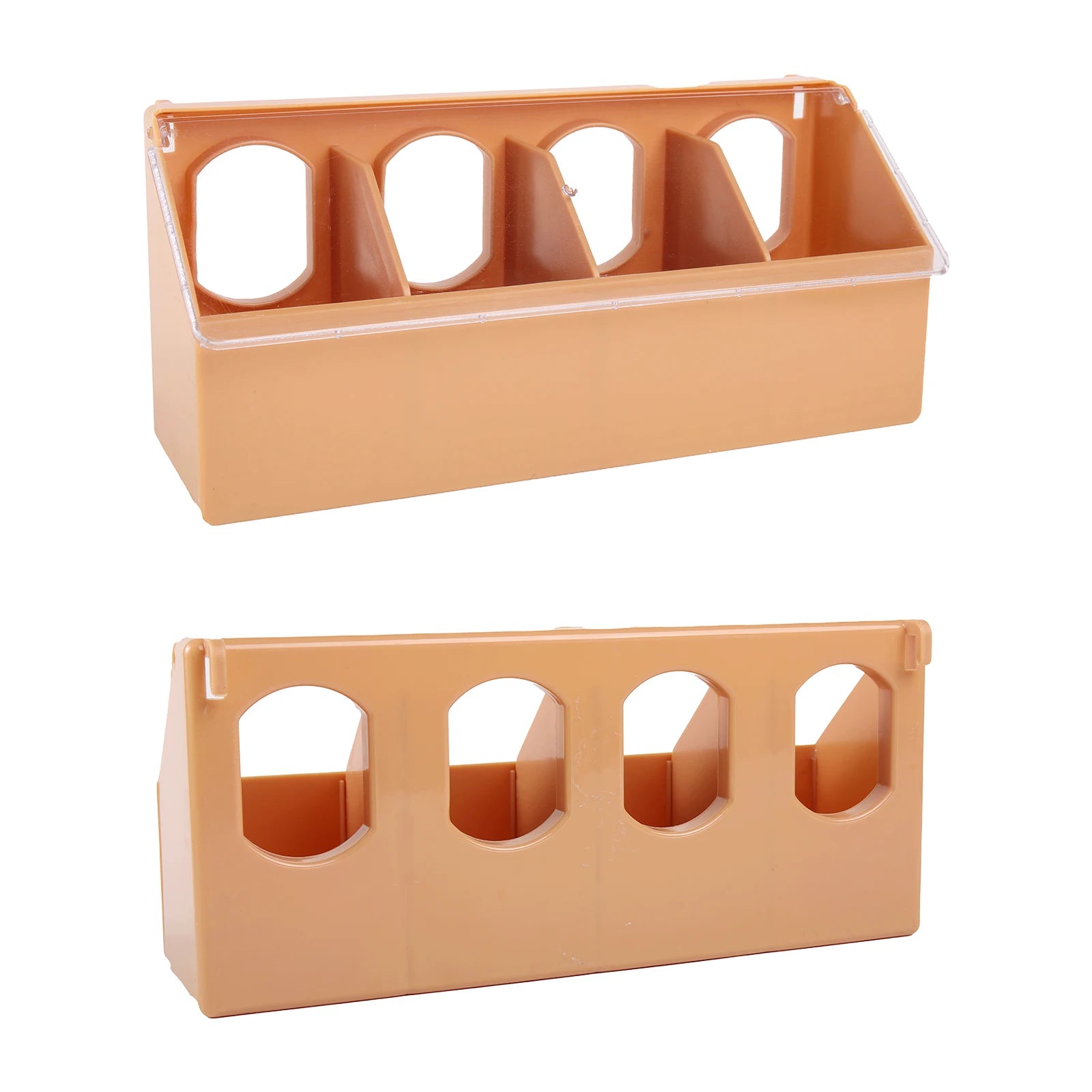 Pigeon 1/2/4Hole Hanging Cage Box Automatic Feeder Large Capacity Food Trough Food Storage Case Birds Supplies Pets Product 1Pc