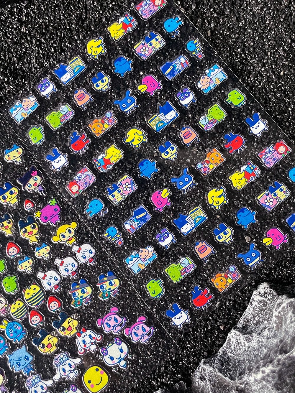 Cartoon Cute Electronic Pet DIY Handmade Scrapbook Nail Sticker Decal Decoration PVC Waterproof Stationery Box Phone Case Sticke