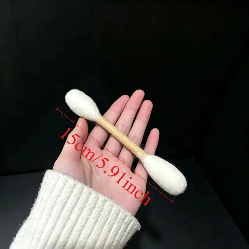 1-8Pcs Creative Large Cotton Swab Shaped Catnip Toy Giant Kitten Grinding Biting Stick Durable Teeth Cleaning And Grinding Rope