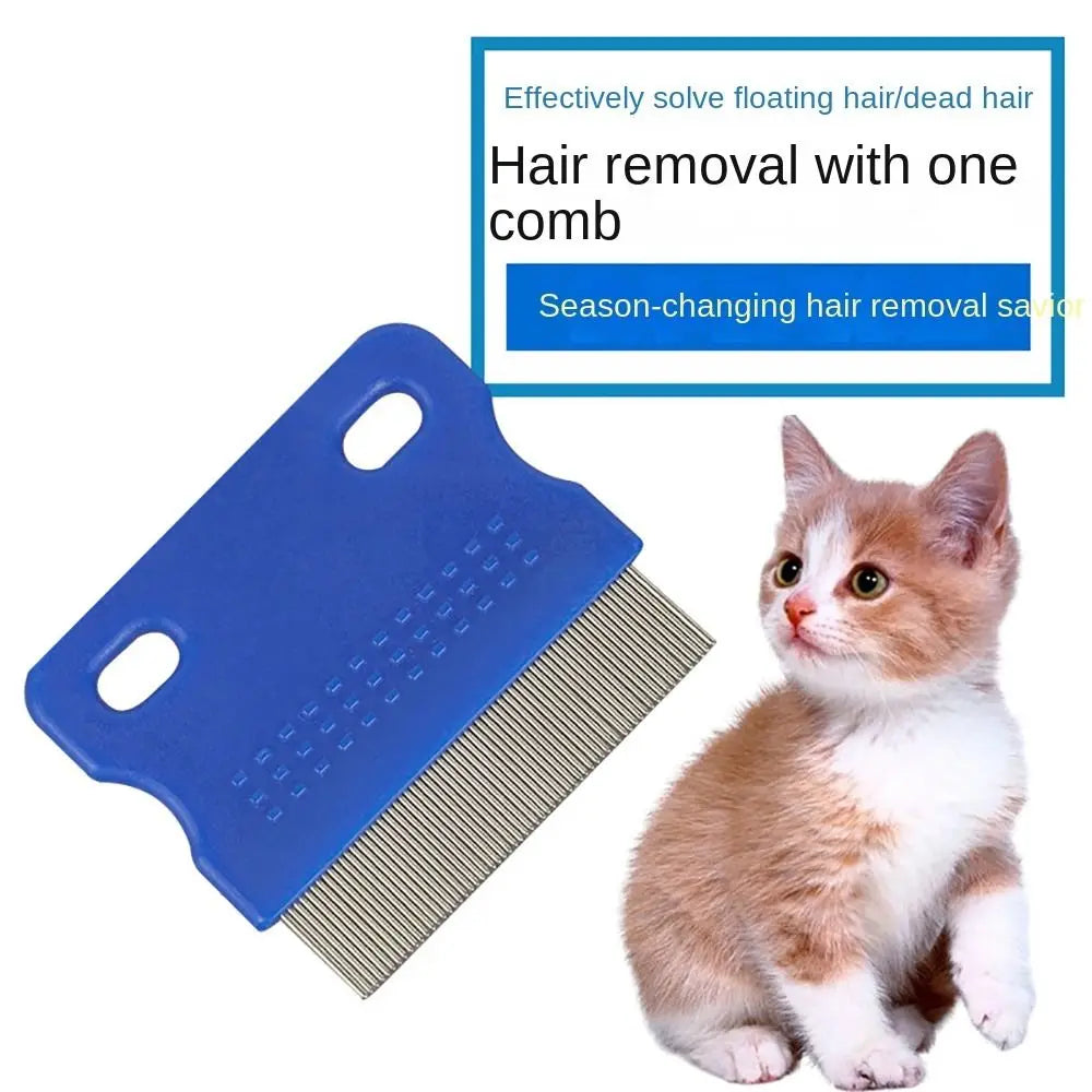 Fine Metal Teeth Pet Accessories For Cat Dog Pet Flea Rakes Hair Shedding Comb Nit Lice Eggs  Removal Fur Removal Brush