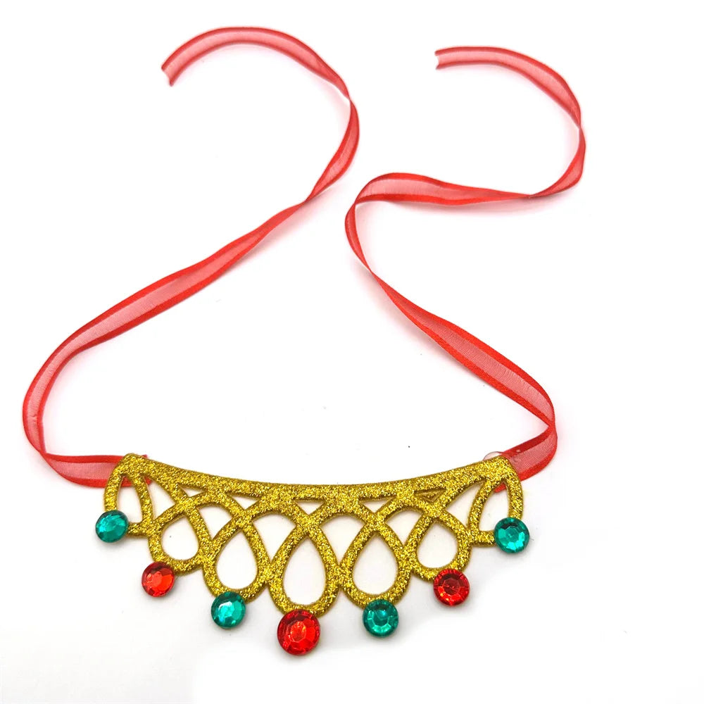 50pcs New Fashion Christmas Dog Accessories Small Dog Bowties Pet Supplies Pet Dog Necklace for Dogs Pets Grooming Products