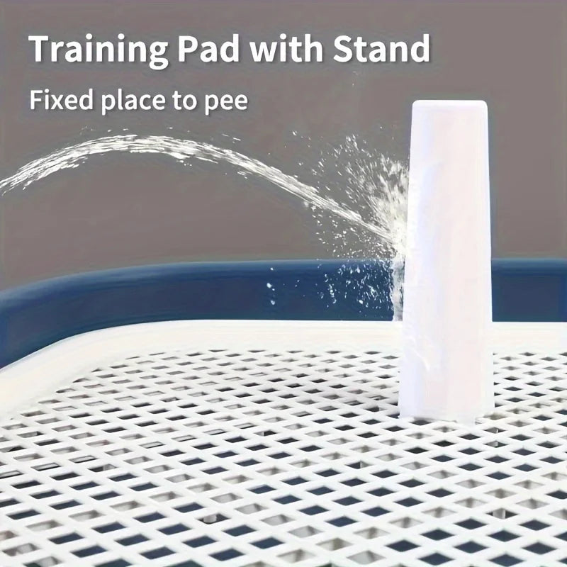 Dog Potty Training Tray Pee Pad Holder with Removable Grid Reusable Puppy Toilet for Indoor Dogs 1-3pc