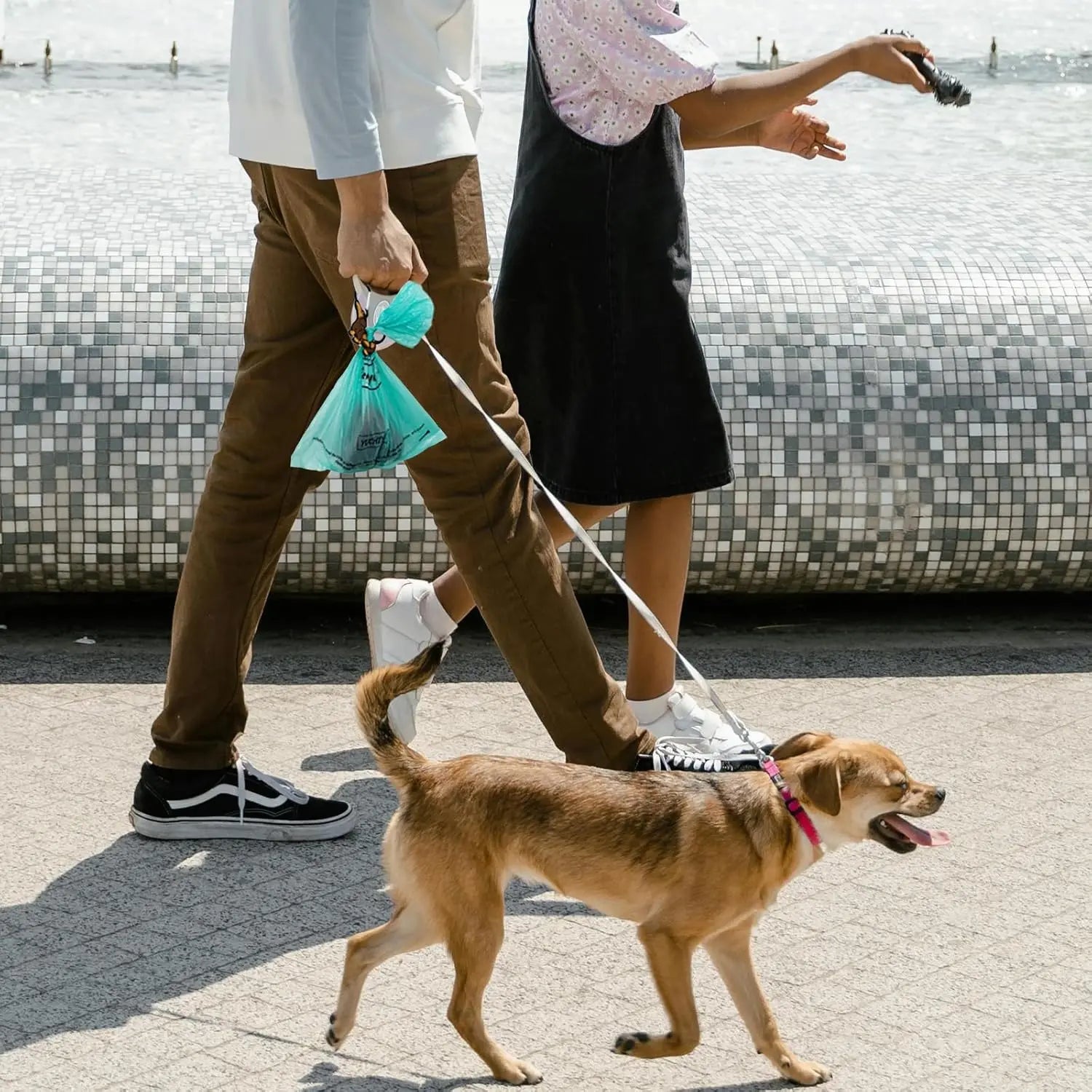 PVC Pet Shit Bag Clip Dog Poop Bag Holder Waste Bag Dispenser Glow Poop Bag Clip Portable Pet Cleaning Products