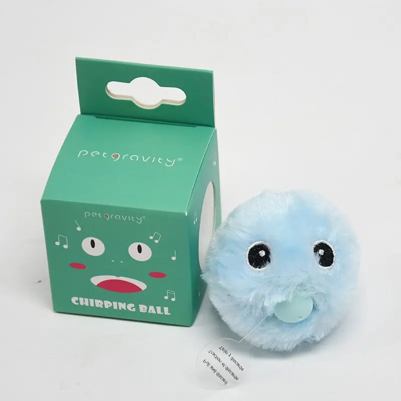 Interactive Ball Smart Cat Toys Plush Electric Catnip Training Toy Kitten Touch Sounding Pet Product Squeak Toy Ball