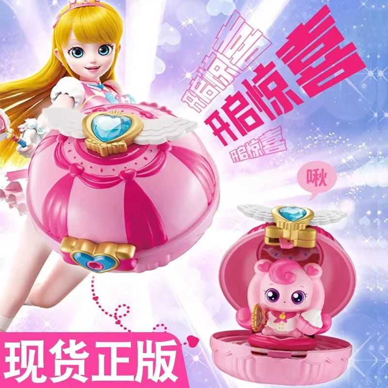 Genuine Stock Catch Teenieping Toy Music Love Mirror Box Cute Pet Set Love Happy Dream Ke Surprise Magic Set Princess Girl Gifts